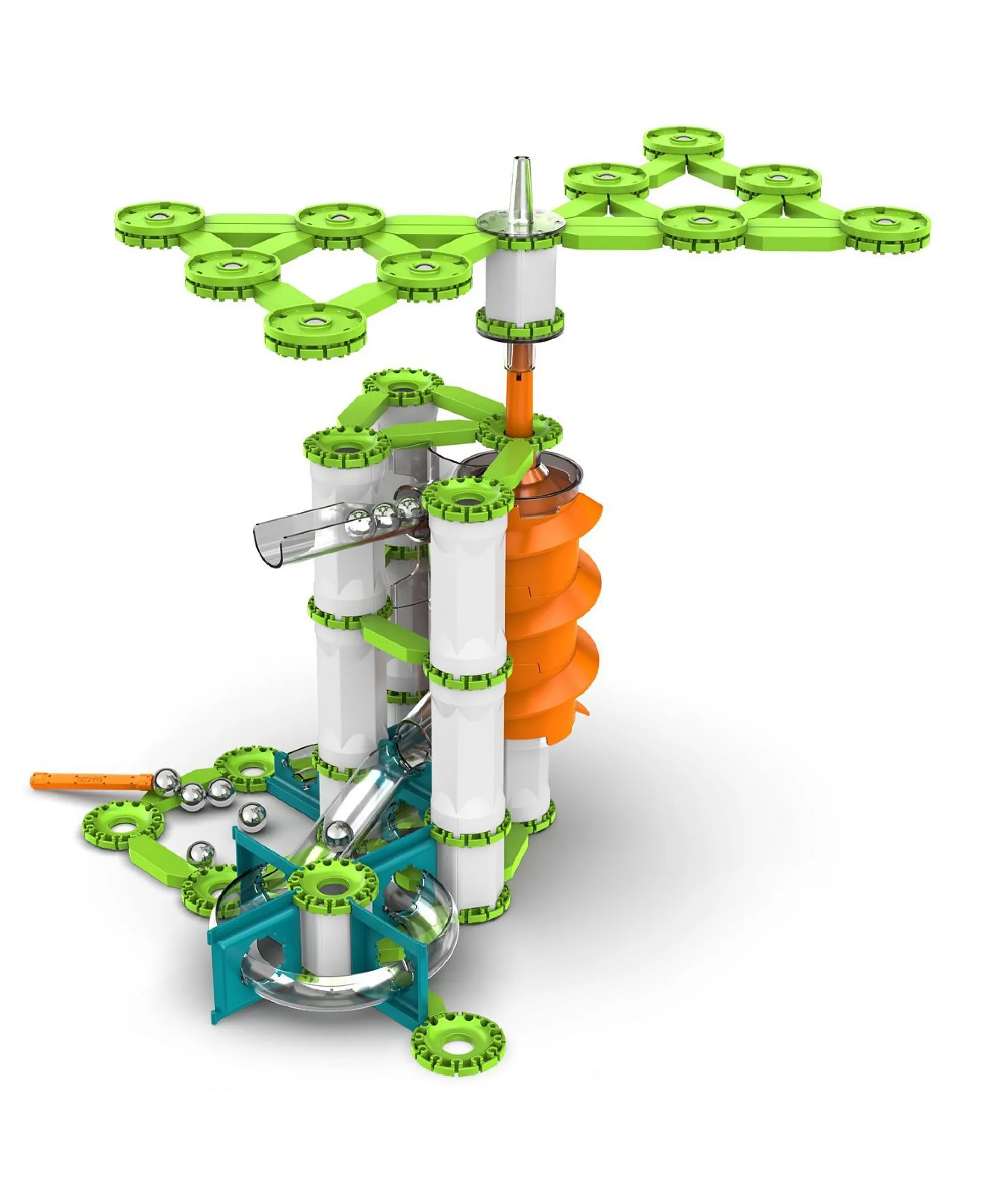 Educators Resource Geomag Mechanics Gravity 183-Piece Vertical Motor Set - Recycled* Magnetic Tiles & Building Sets
