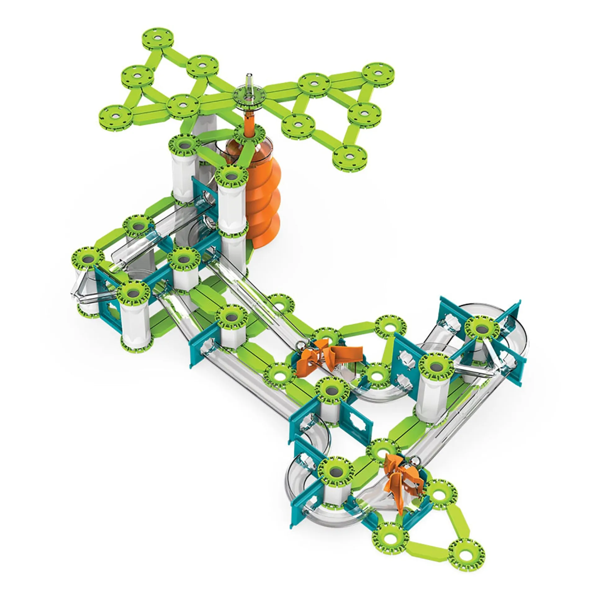 Educators Resource Geomag Mechanics Gravity 130-Piece Recycled Construction Set - Loops & Turns* Magnetic Tiles & Building Sets