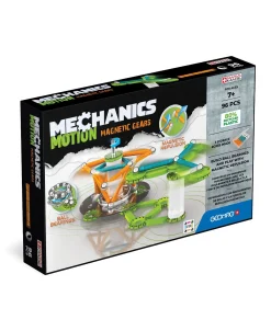 Educators Resource Geomag Mechanics Magnetic Gears Set - 96 Pieces, STEM Authenticated* Magnetic Tiles & Building Sets
