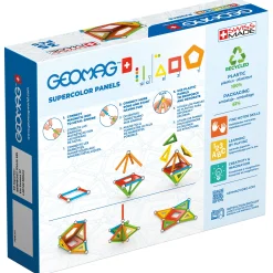 Educators Resource Geomag Supercolor Recycled Magnetic Building Set - 35 Pieces* Magnetic Tiles & Building Sets