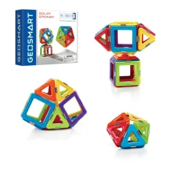 AreYouGame GeoSmart Solar Spinner - Magnetic Building Set - 23 Pieces* Magnetic Tiles & Building Sets