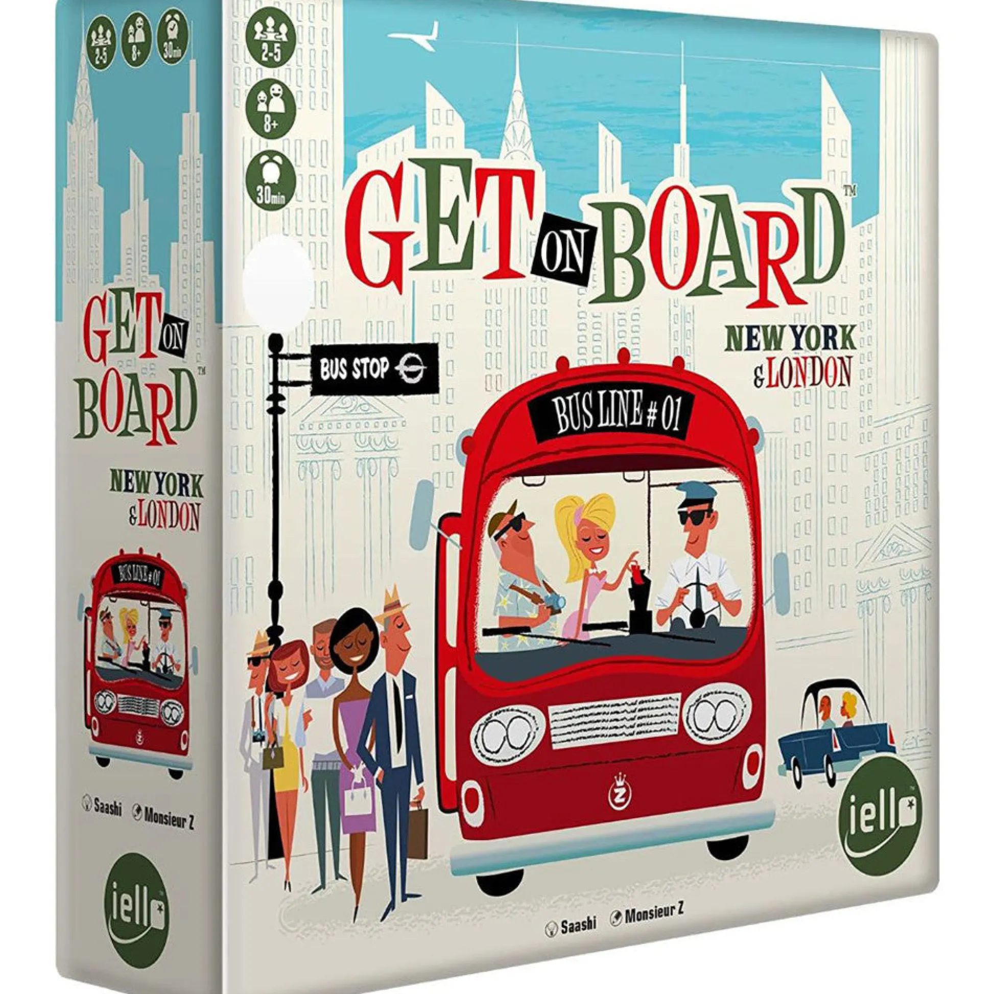 Flat River Group Get On Board: New York & London Dual City Strategy Board Game* Board Games|Role-Playing Games