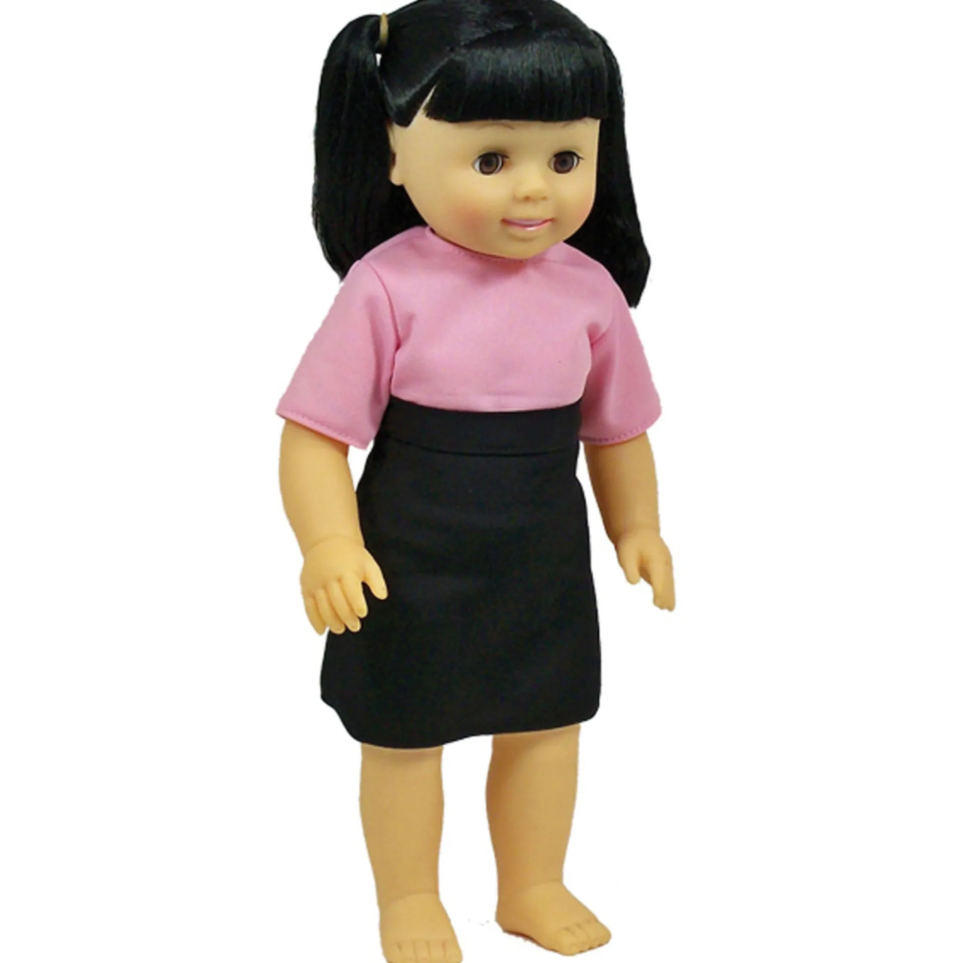 Educators Resource Get Ready Kids 16-inch - Brunette Tina Doll* Rag Dolls|Stuffed Animals & Plush Toys