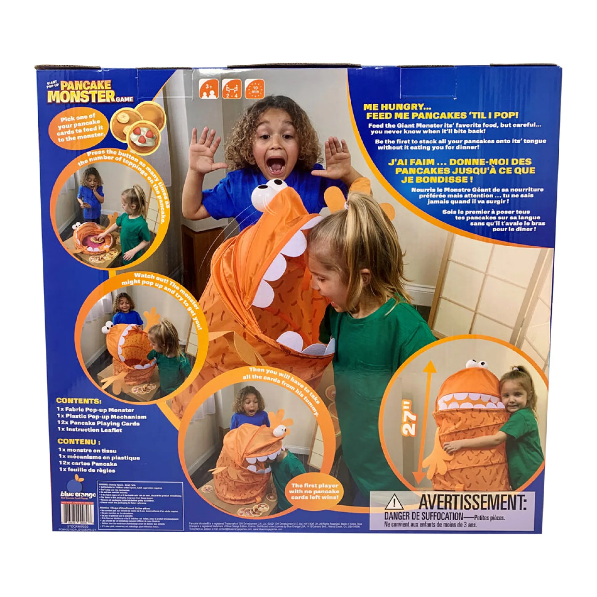 AreYouGame Giant Pop-Up Pancake Monster 2ft Tall Game by Blue Orange* Social & Emotional Skills|Preschool Education Toys & Activities