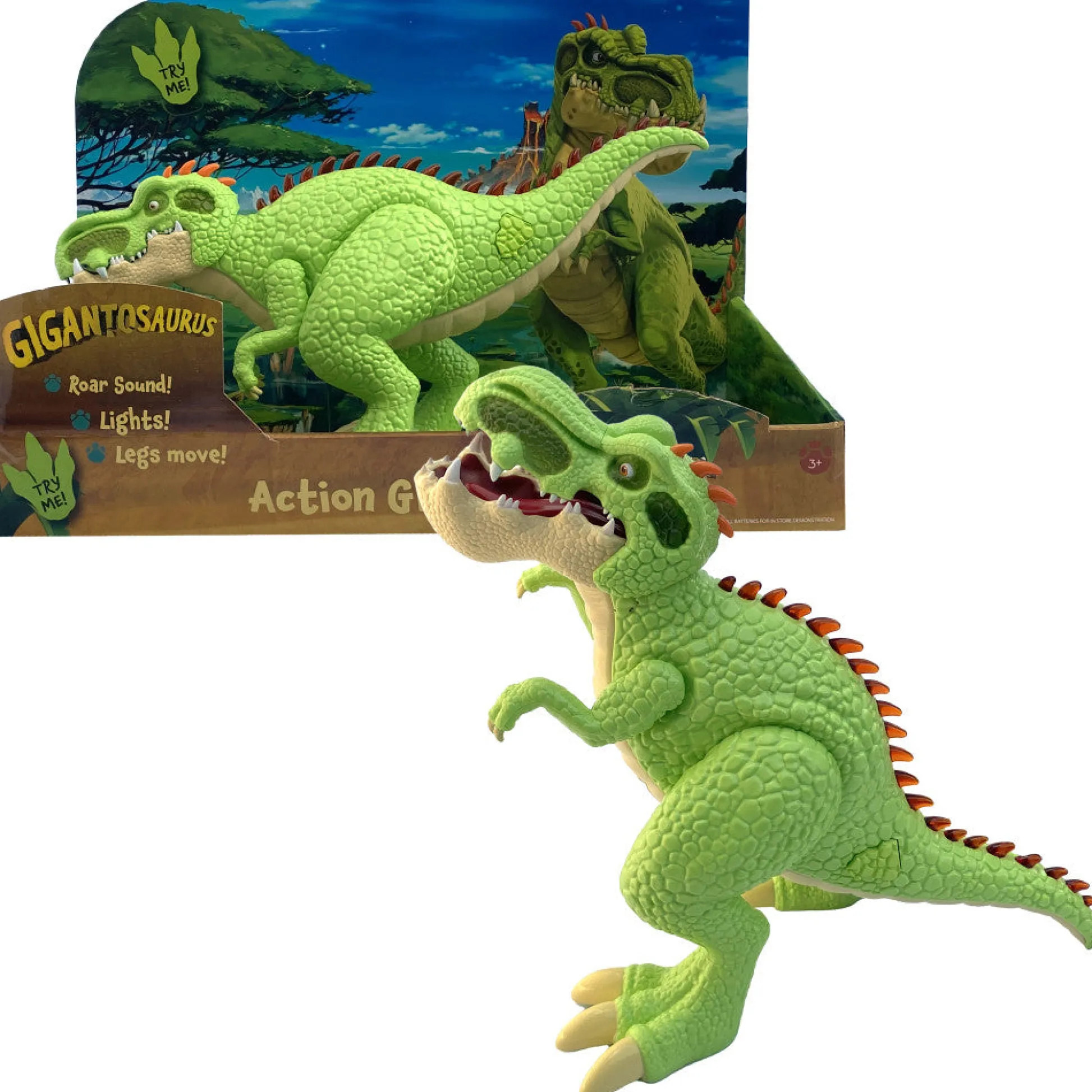 Flat River Group Gigantosaurus: Action Giganto - Mighty 14" Dinosaur Toy* Preschool Figures & Playsets