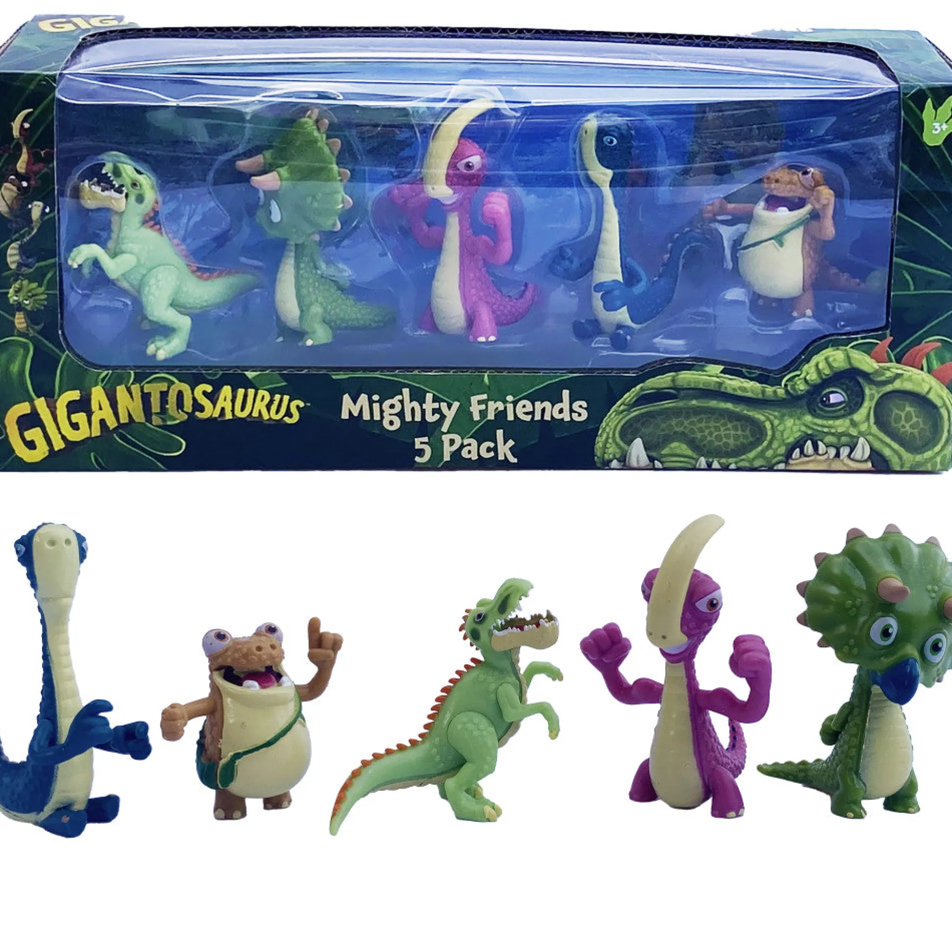 Flat River Group Gigantosaurus: Mighty Friends - 5 Pack Mini 2" Dinosaur Figures* Preschool Figures & Playsets
