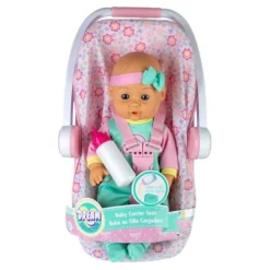 Calendar Holdings, LLC Gi-Go Toys 16 Inch Baby Doll with Plush Bear and Carrier Seat* Baby Dolls|Stuffed Animals & Plush Toys
