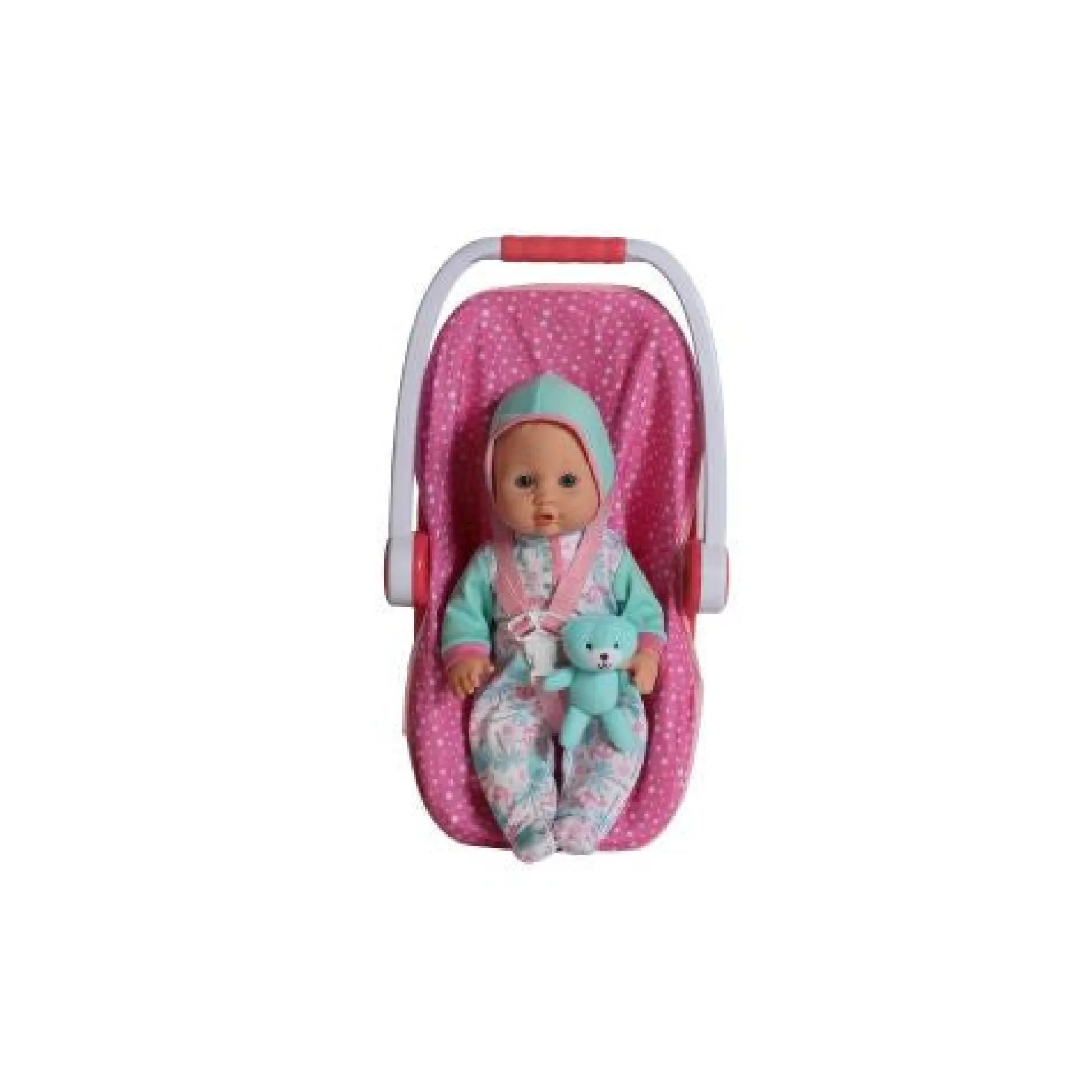 Calendar Holdings, LLC Gi-Go Toys 16 Inch Baby Doll with Plush Bear and Carrier Seat* Baby Dolls|Stuffed Animals & Plush Toys