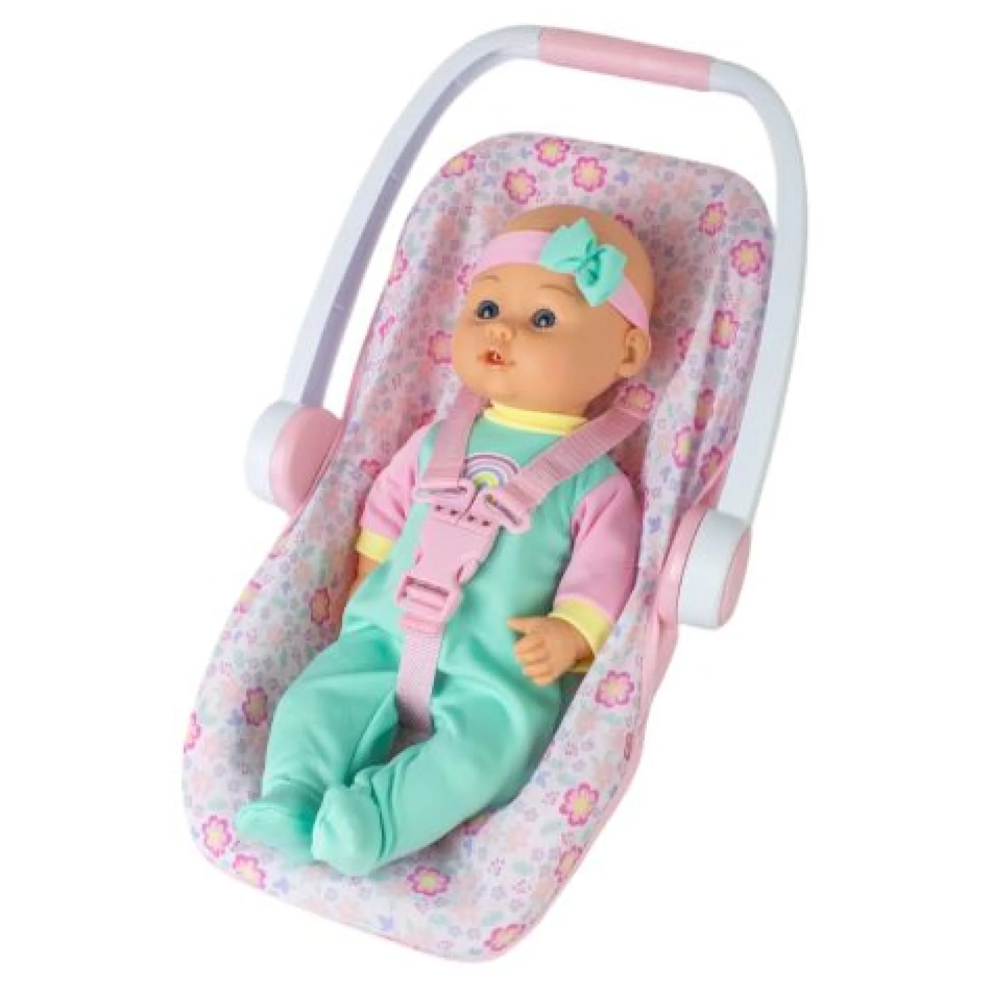 Calendar Holdings, LLC Gi-Go Toys 16 Inch Baby Doll with Plush Bear and Carrier Seat* Baby Dolls|Stuffed Animals & Plush Toys