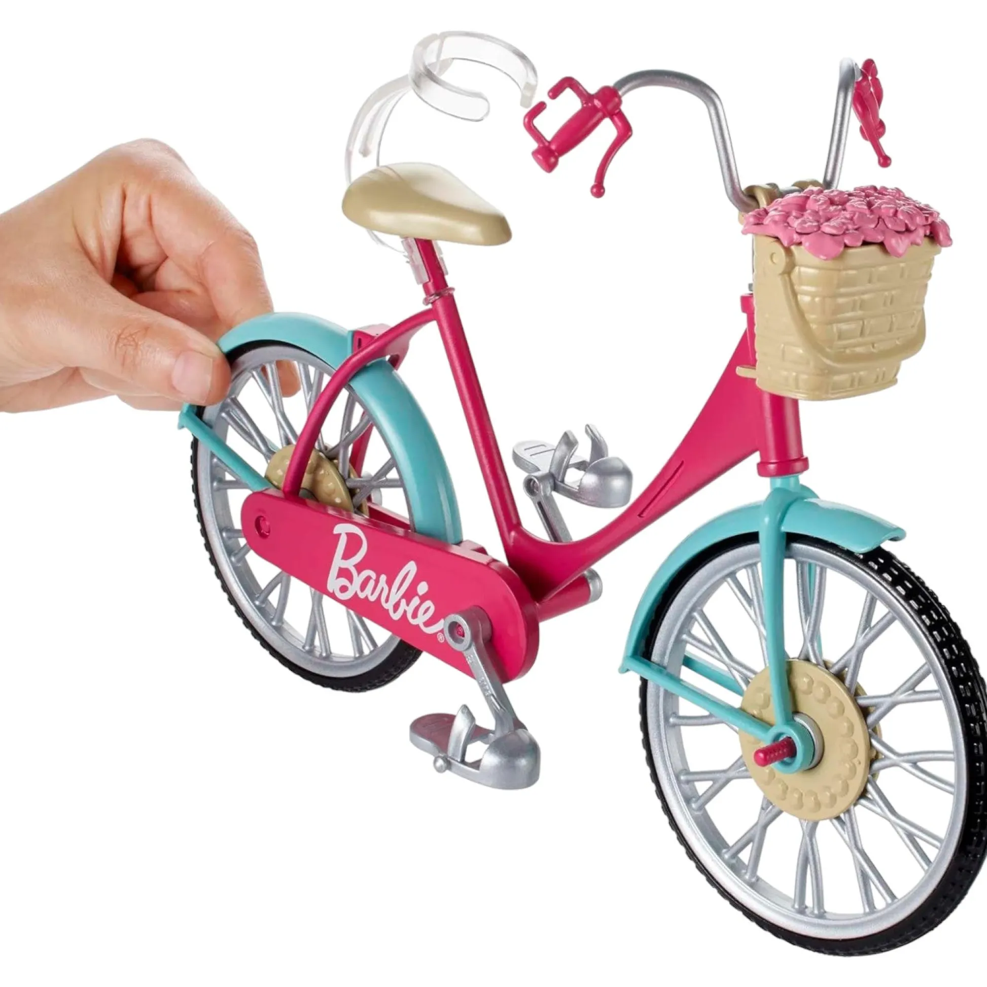 Calendar Holdings, LLC Girls Barbie Dream Adventure Safety Bike with Helmet and Basket* Ride-Ons