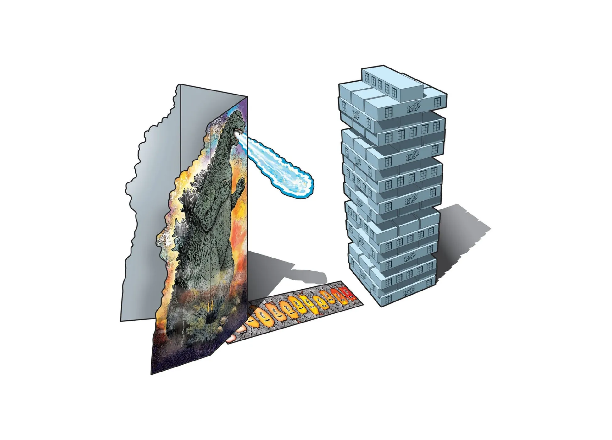 Educators Resource Godzilla JENGA Extreme Edition Board Game by USAopoly* Role-Playing Games|Board Games