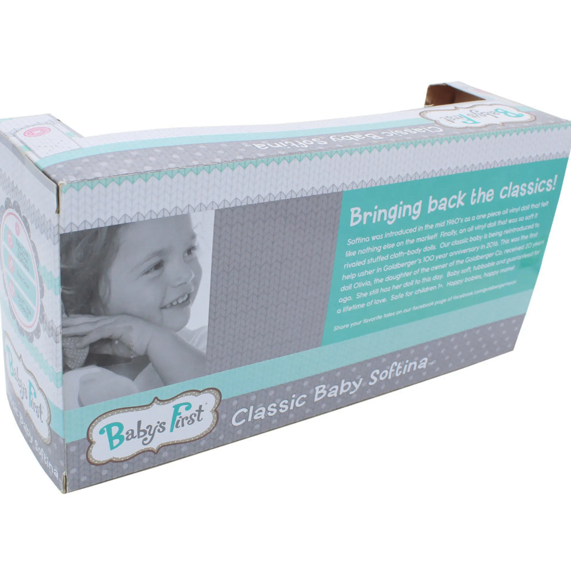 Flat River Group Goldberger Baby's First Bathtime Doll - Softina* Baby Dolls|Stuffed Animals & Plush Toys