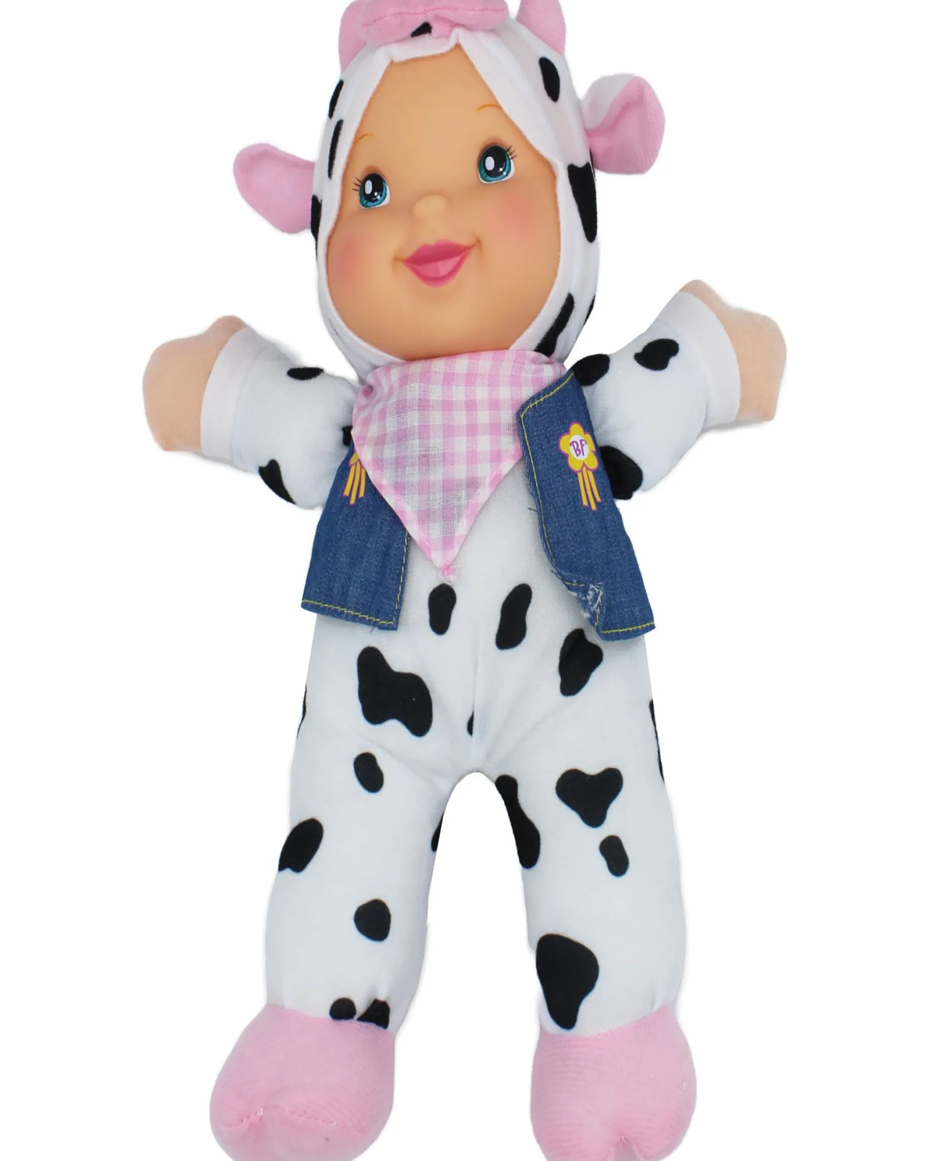 Flat River Group Goldberger Baby's First Bilingual Musical Cow Doll - Farm Animal Friends* Stuffed Animals|Stuffed Animals & Plush Toys
