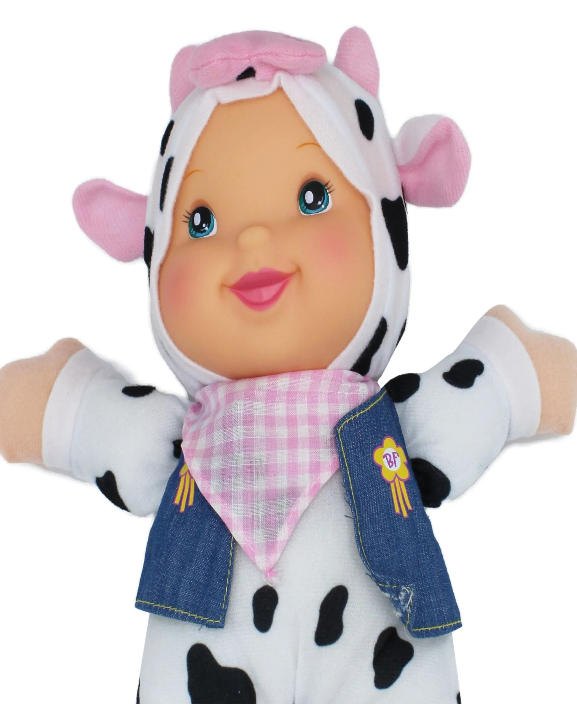 Flat River Group Goldberger Baby's First Bilingual Musical Cow Doll - Farm Animal Friends* Stuffed Animals|Stuffed Animals & Plush Toys