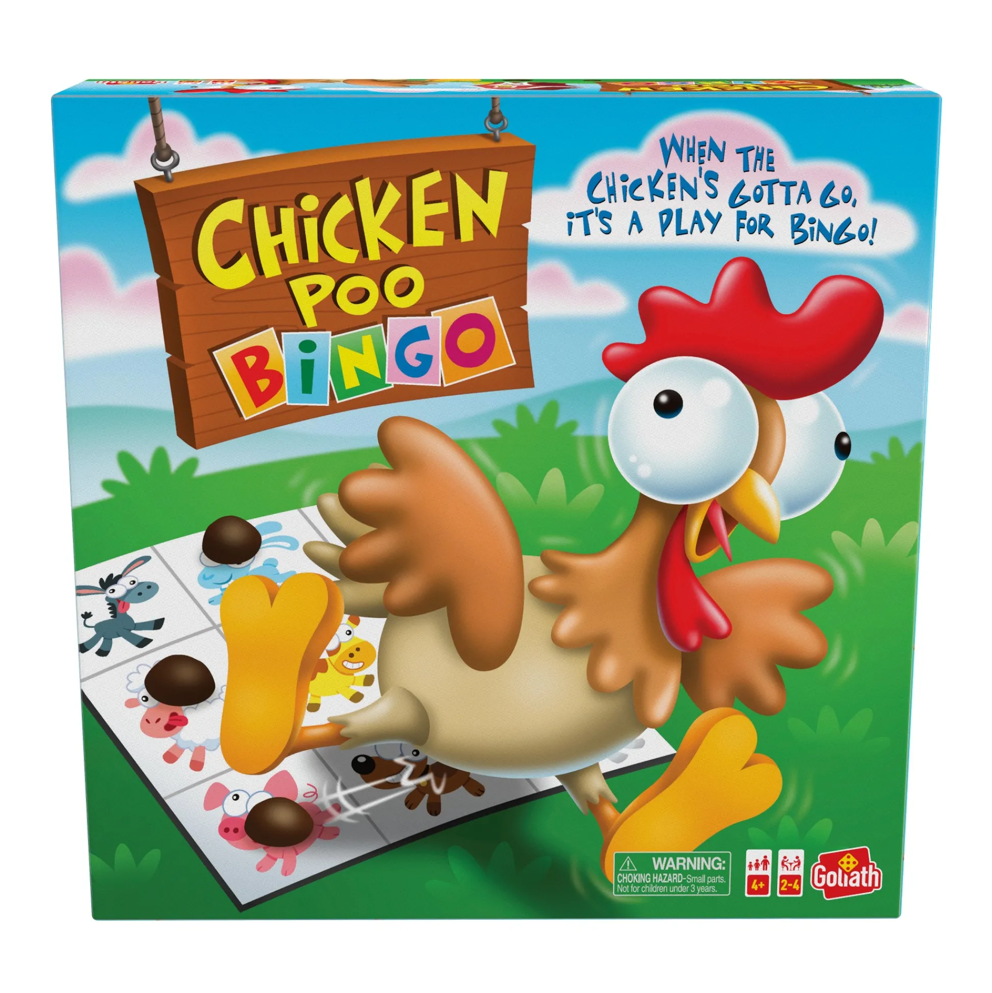 Educators Resource Goliath Chicken Poo Bingo Family Board Game* Role-Playing Games|Board Games