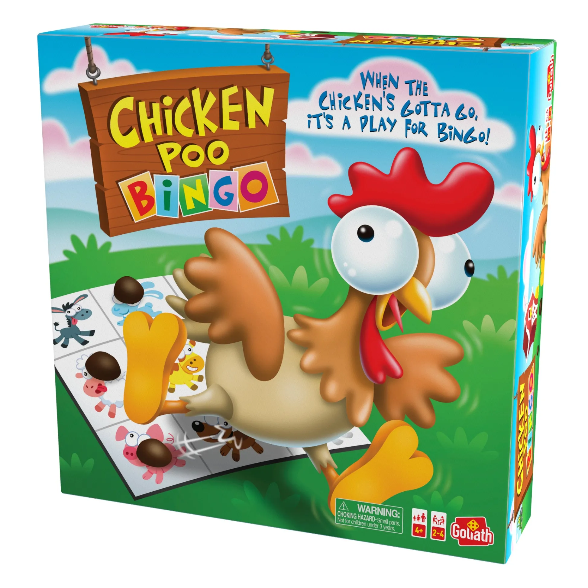 Educators Resource Goliath Chicken Poo Bingo Family Board Game* Role-Playing Games|Board Games