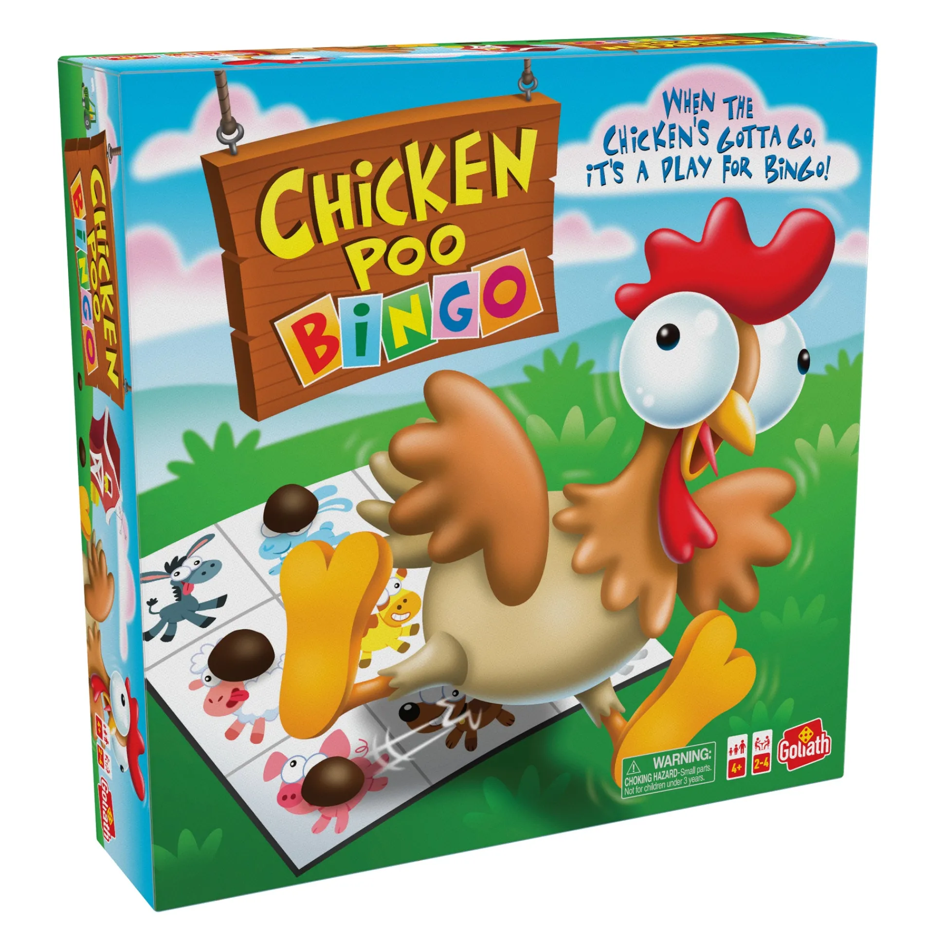 Educators Resource Goliath Chicken Poo Bingo Family Board Game* Role-Playing Games|Board Games