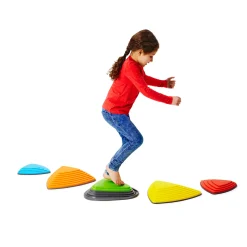 Educators Resource GONGE Bounce & Play River Stone Set, Coordination Training Stones, Set of 5* Activities & Games