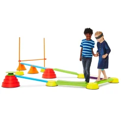 Educators Resource GONGE Build N’ Balance Advanced Set, Playful Backyard Balancing Course* Activities & Games