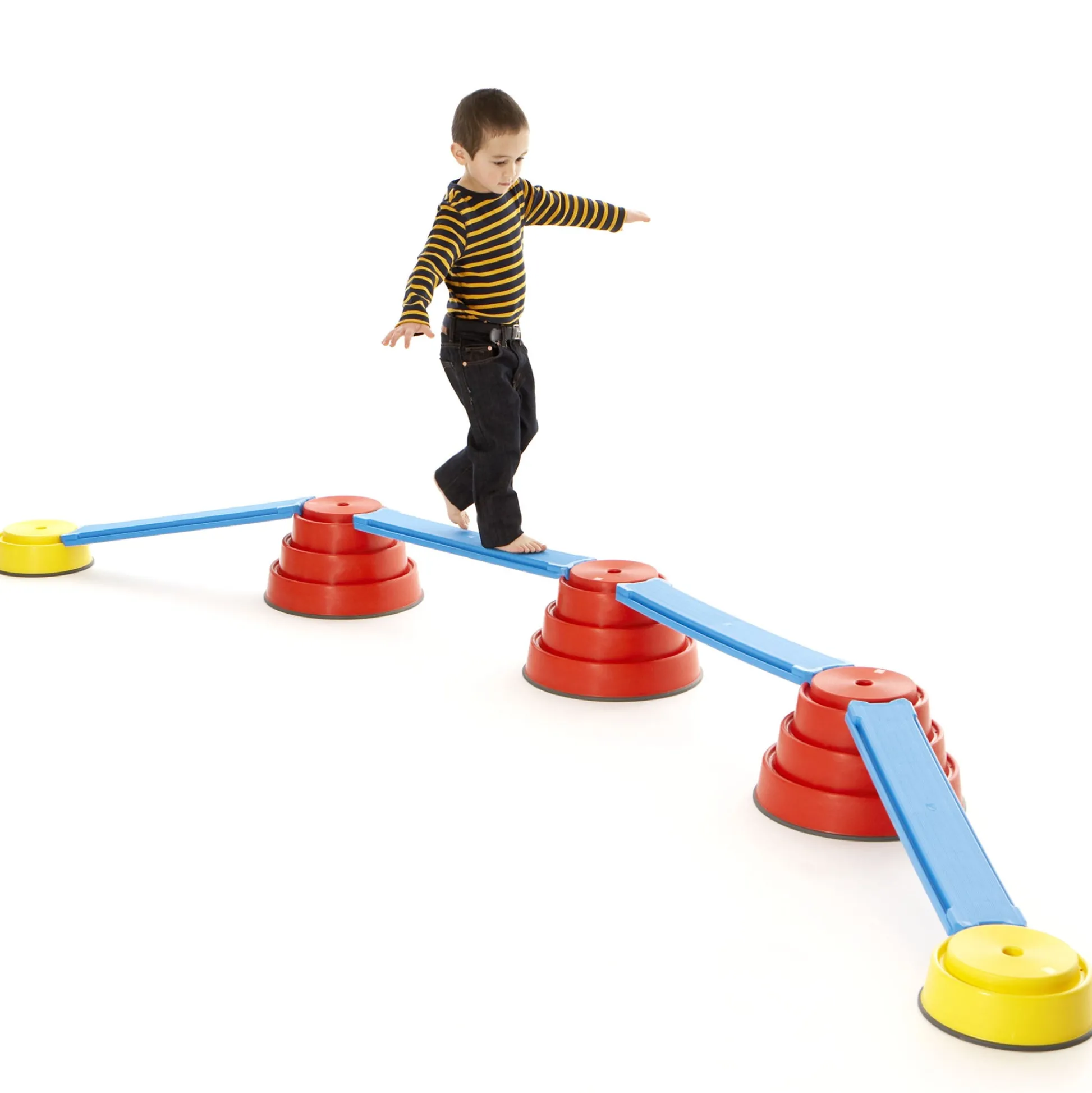 Educators Resource GONGE Build N' Balance Top24 Red - Interactive Balance Builder* Preschool Building Sets & Blocks|Preschool Education Toys & Activities