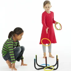 Educators Resource GONGE Colorful Ring Toss Game with 6 Rings for Backyard Fun* Activities & Games