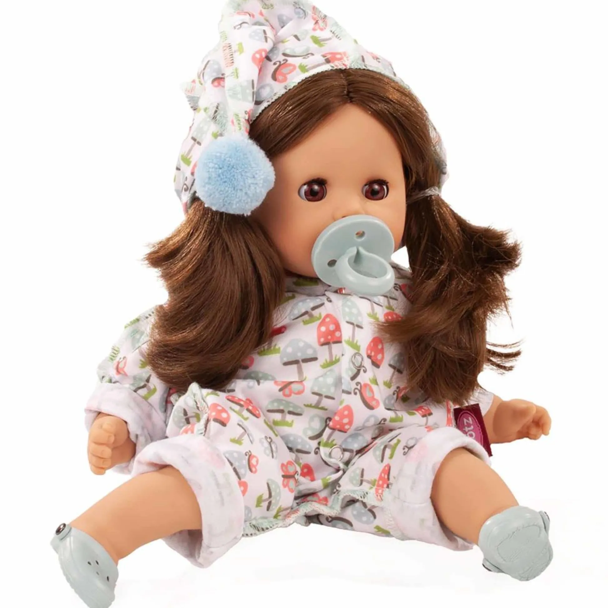 Flat River Group Gotz Cosy Aquini 13 in - Soft Cloth Brunette Bath Baby Doll* Social & Emotional Skills|Baby Dolls