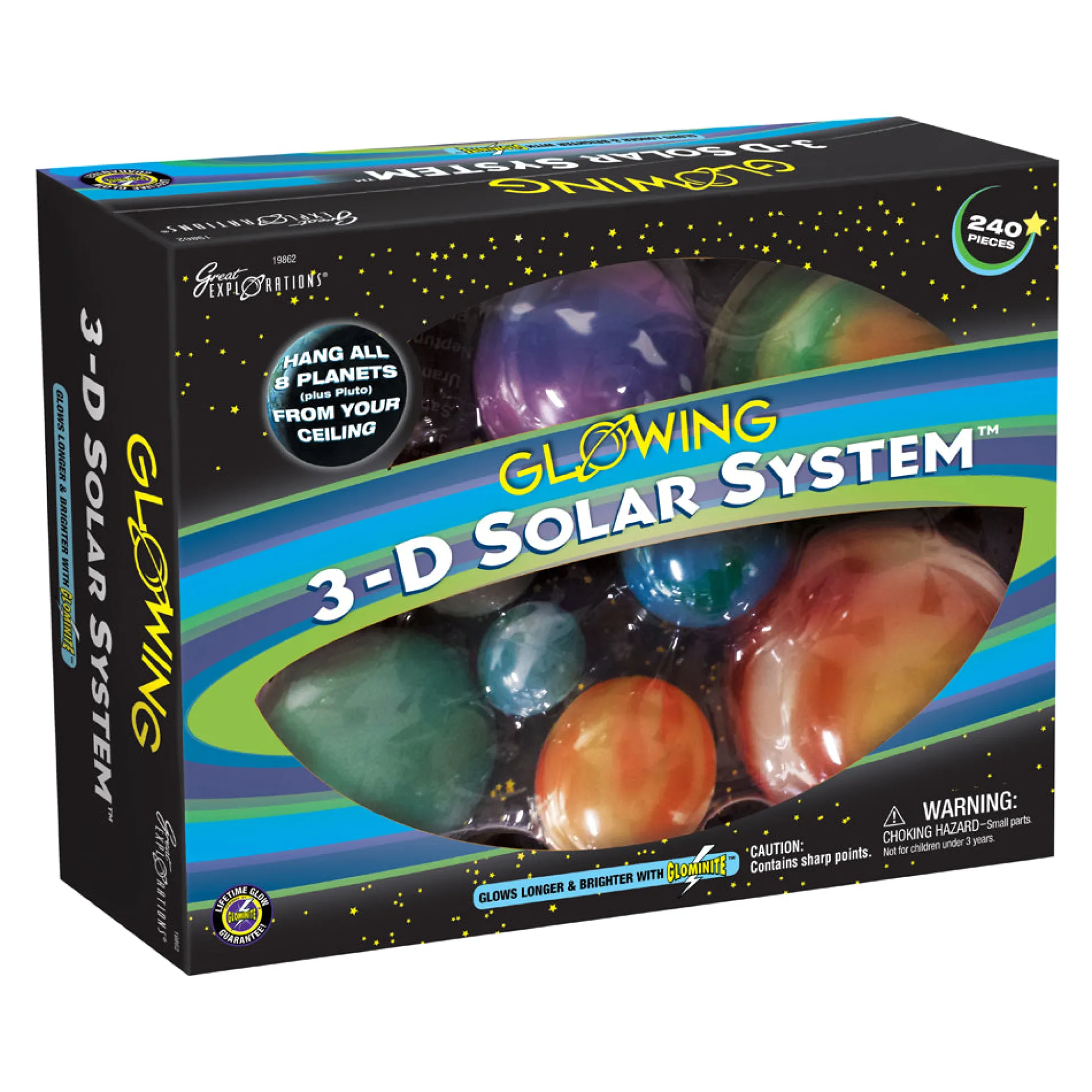 AreYouGame Great Explorations Stellar Glow-in-the-Dark 3-D Solar System Kit* Science & Discovery
