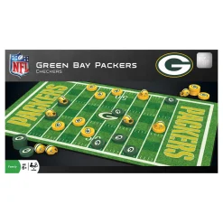 AreYouGame Green Bay Packers NFL Checkers Game Set* Board Games|Role-Playing Games