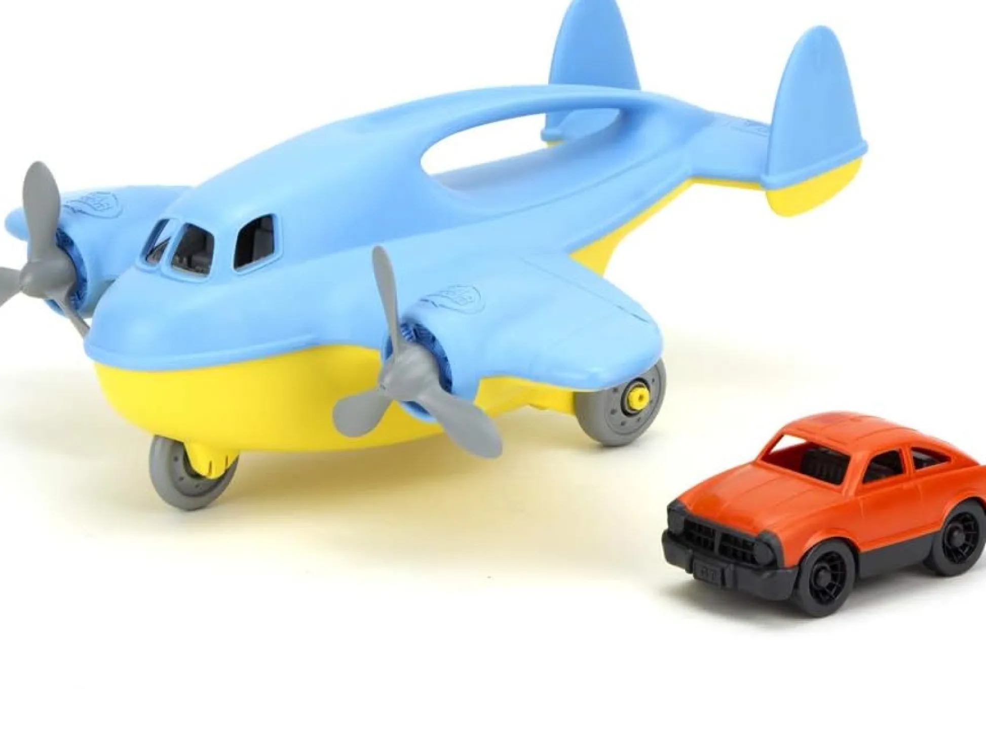 The Distribution Solutions Green Toys Eco-Friendly Blue Cargo Plane with Mini Car - Toddler Play Vehicle* Preschool Education Toys & Activities|Preschool Vehicles