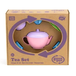 AreYouGame Green Toys Eco-Friendly Children's Tea Set Playset* Kitchens & Play Food|Social & Emotional Skills