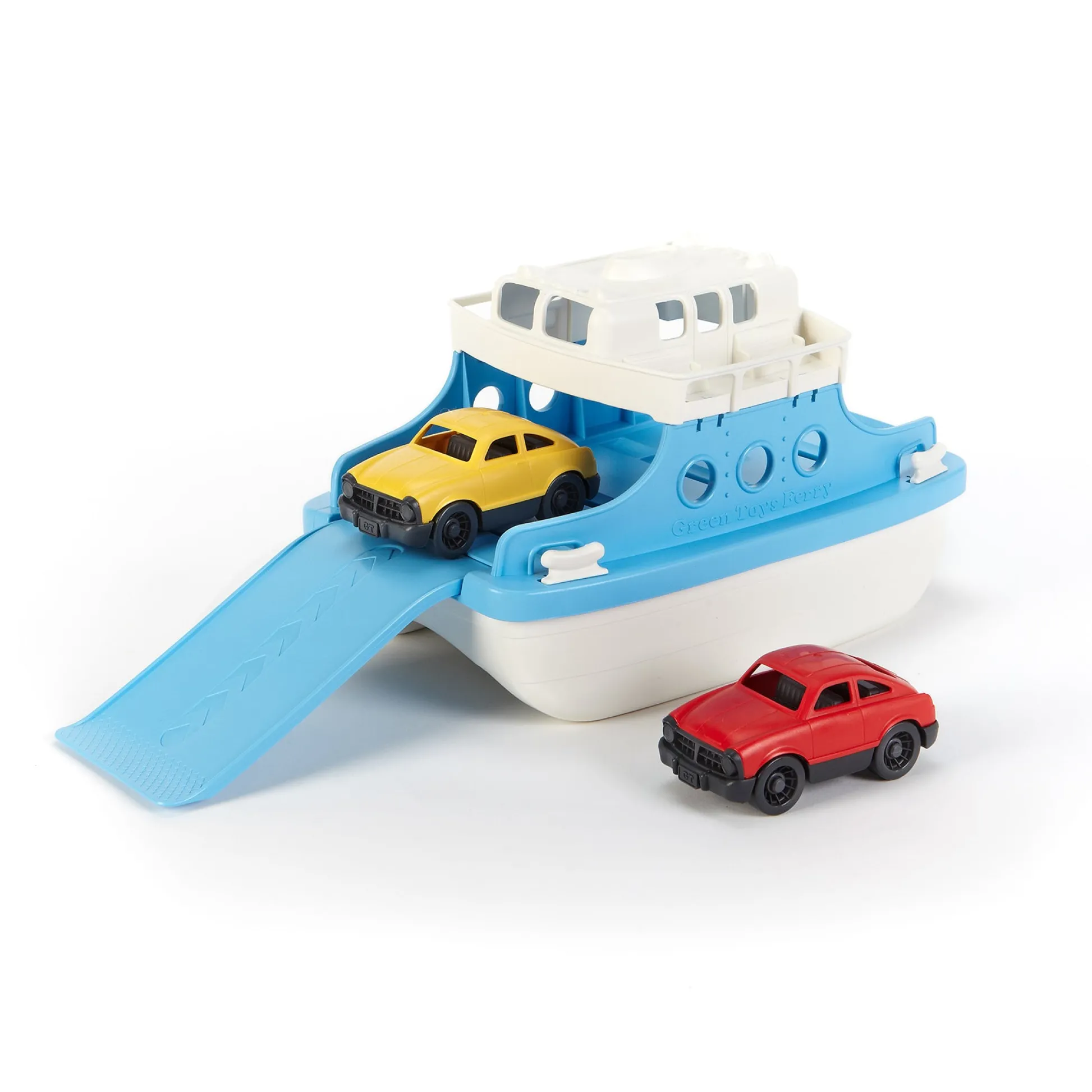 AreYouGame Green Toys Eco-Friendly Ferry Boat with Mini Cars Playset* Preschool Vehicles|Preschool Education Toys & Activities