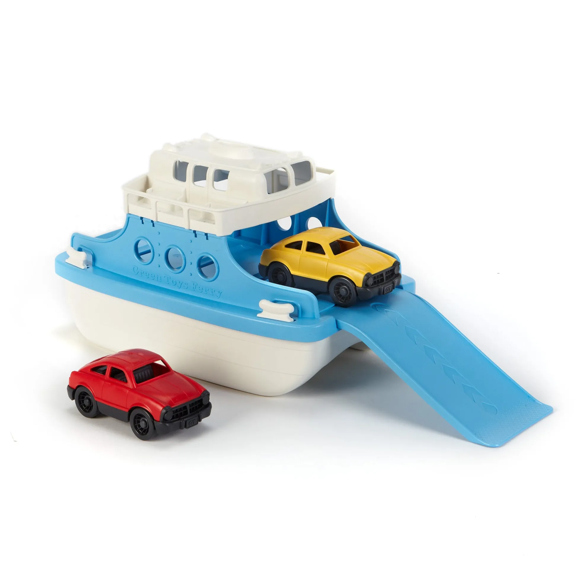AreYouGame Green Toys Eco-Friendly Ferry Boat with Mini Cars Playset* Preschool Vehicles|Preschool Education Toys & Activities