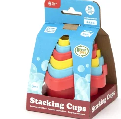 The Distribution Solutions Green Toys Eco-Friendly Stacking Cups – Purple/Blue/Green Bath Toy* Bath Toys