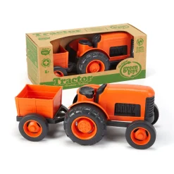 AreYouGame Green Toys Eco-Friendly Tractor with Detachable Cart* Preschool Education Toys & Activities|Preschool Vehicles