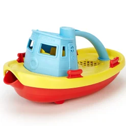 Flat River Group Green Toys My First Tugboat - Blue Top, Floating Bathtime Fun Toy for Toddlers* Bath Toys