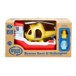 AreYouGame Green Toys Rescue Boat & Helicopter Playset - Eco-Friendly* Playsets & Vehicles