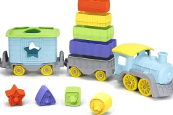 The Distribution Solutions Green Toys Stack and Sort Train - Eco-Friendly Educational Playset - Multicolor* Preschool Education Toys & Activities|Preschool Vehicles