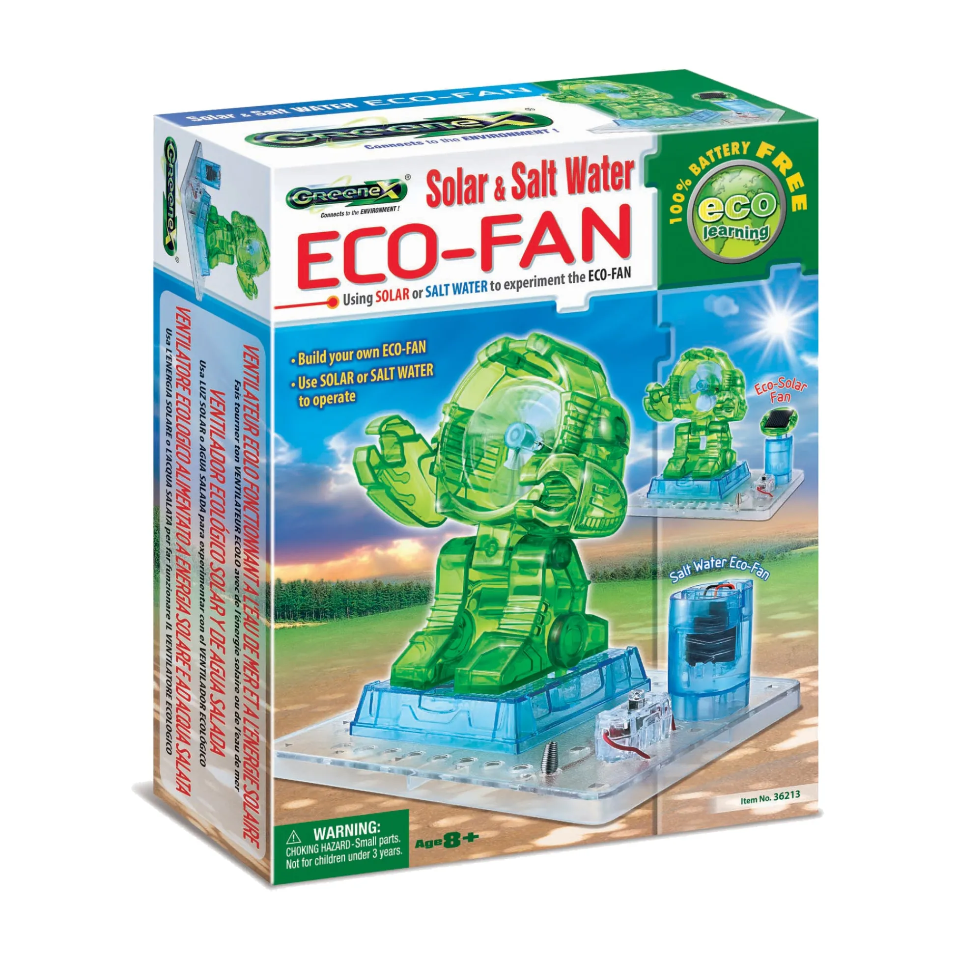 AreYouGame Greenex Solar & Salt Water Eco-Fan Adventure Kit* Science Toys