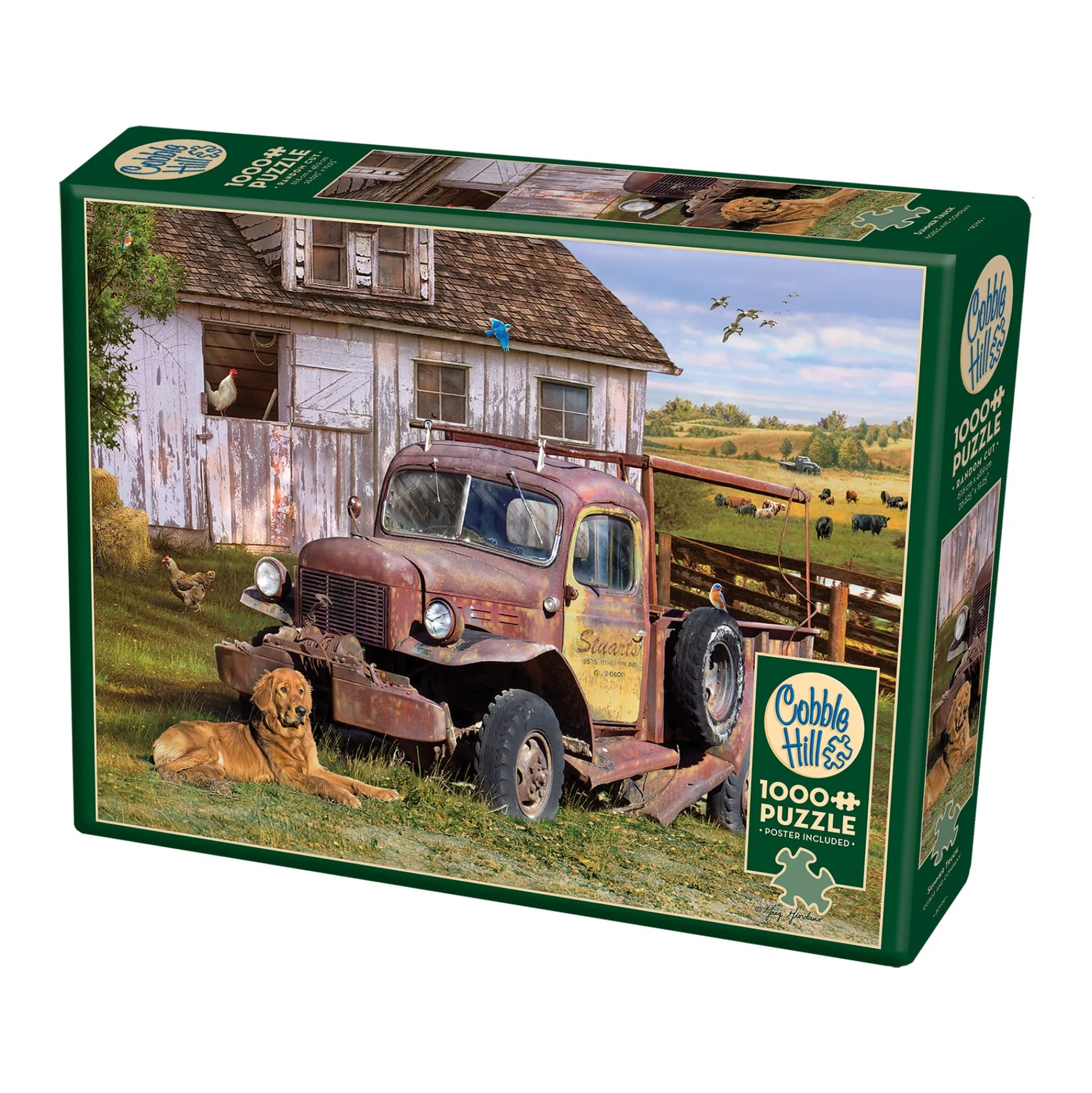 AreYouGame Greg Giordano Summer Farm Truck Jigsaw Puzzle - 1000 pc* Puzzles