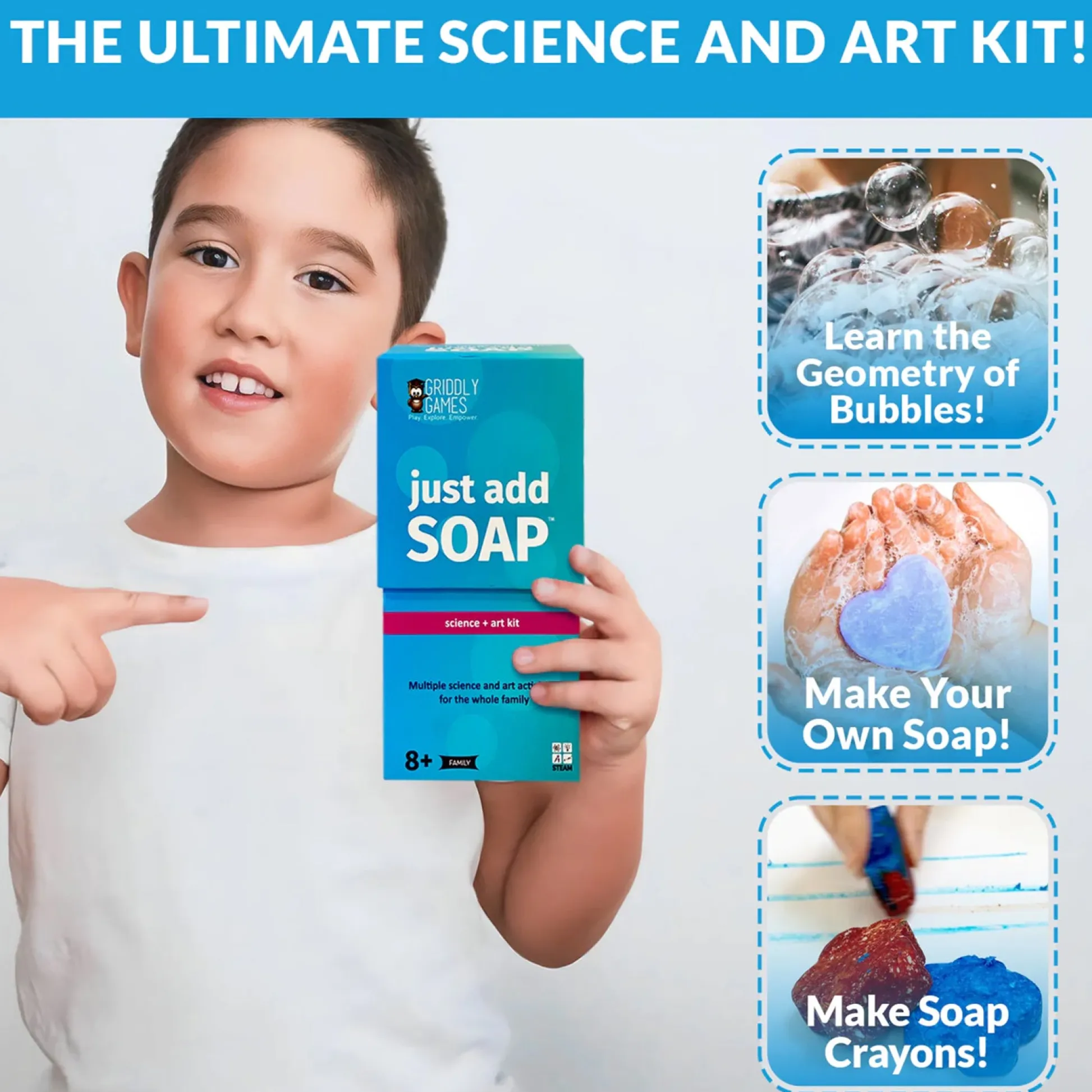 Educators Resource Griddly Kids Just Add Soap Science and Art Exploration Kit* Crafts & Activities