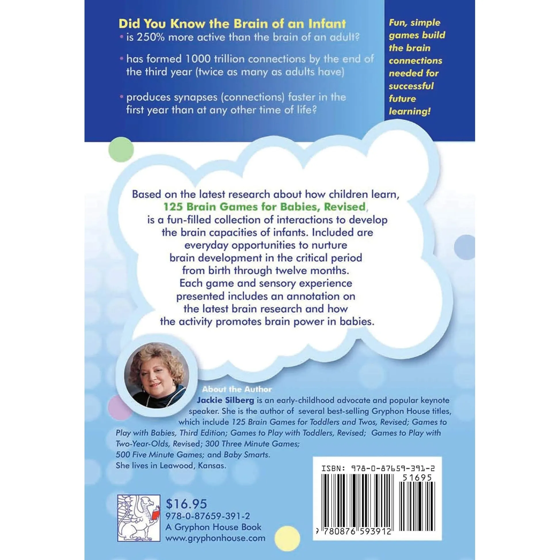 Educators Resource Gryphon House 125 Brain Games for Babies - Learning Development* Preschool Education Toys & Activities