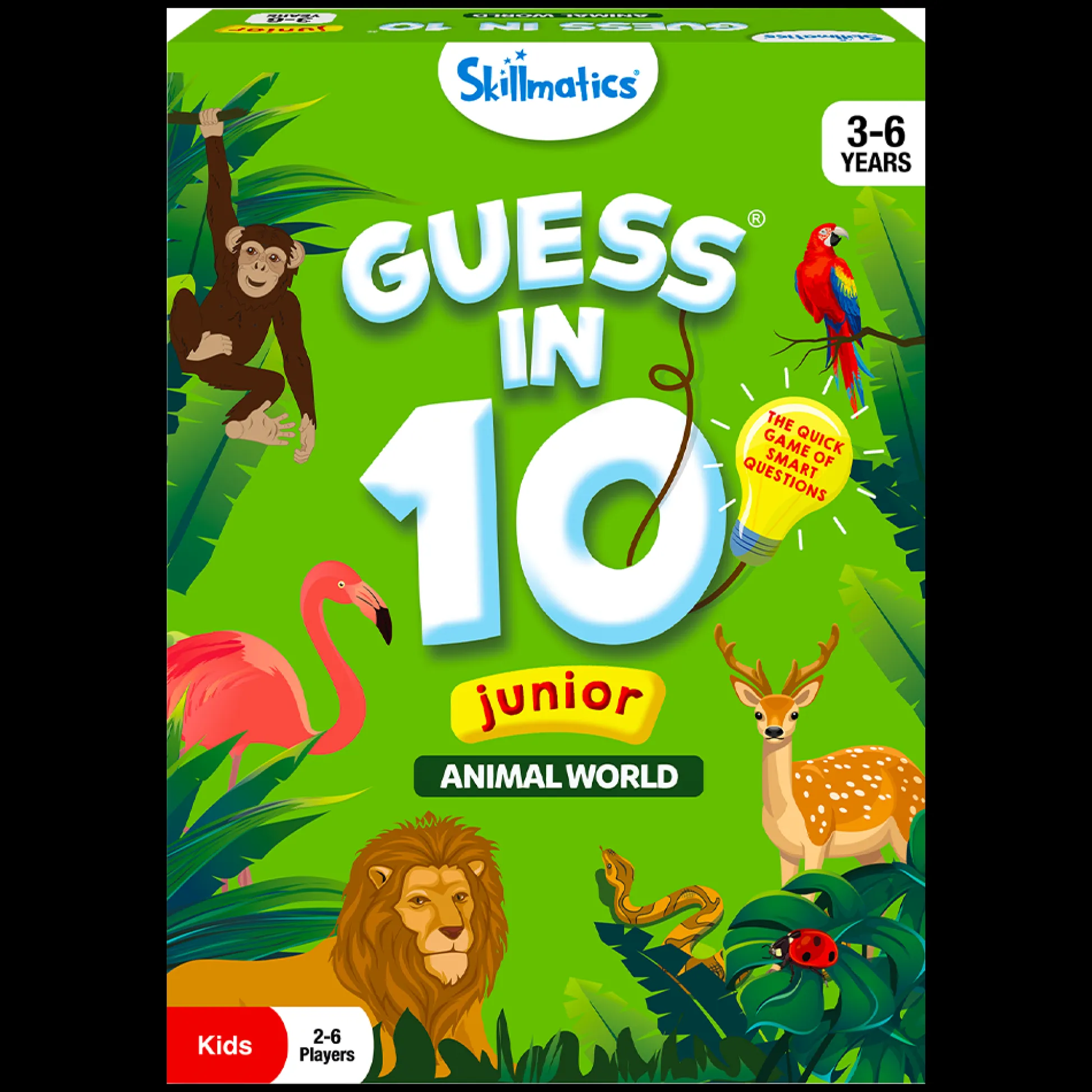 Skillmatics Guess in 10 Junior Animal World Educational Card Game* Card Games|Social & Emotional Skills