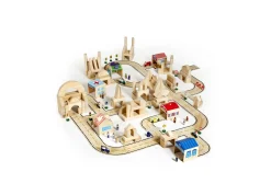 Educators Resource Guidecraft Community Buildings 6-Piece Playset - Plywood* Preschool Vehicles|Social & Emotional Skills