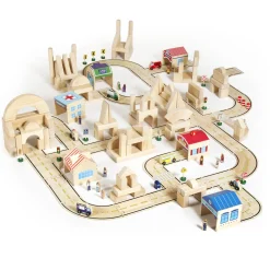 Educators Resource Guidecraft 36-Piece Community & Roadway Essentials Set - Interactive Play* Preschool Vehicles|Social & Emotional Skills