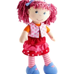 HABA USA HABA Lilli-Lou 12-inch Soft Doll with Pink Chenille Hair* Fashion Dolls|Stuffed Animals & Plush Toys