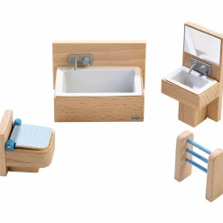 HABA USA HABA Little Friends Dollhouse Bathroom Set - Wooden Play Furniture* Doll Houses, Furniture & Accessories|Stuffed Animals & Plush Toys