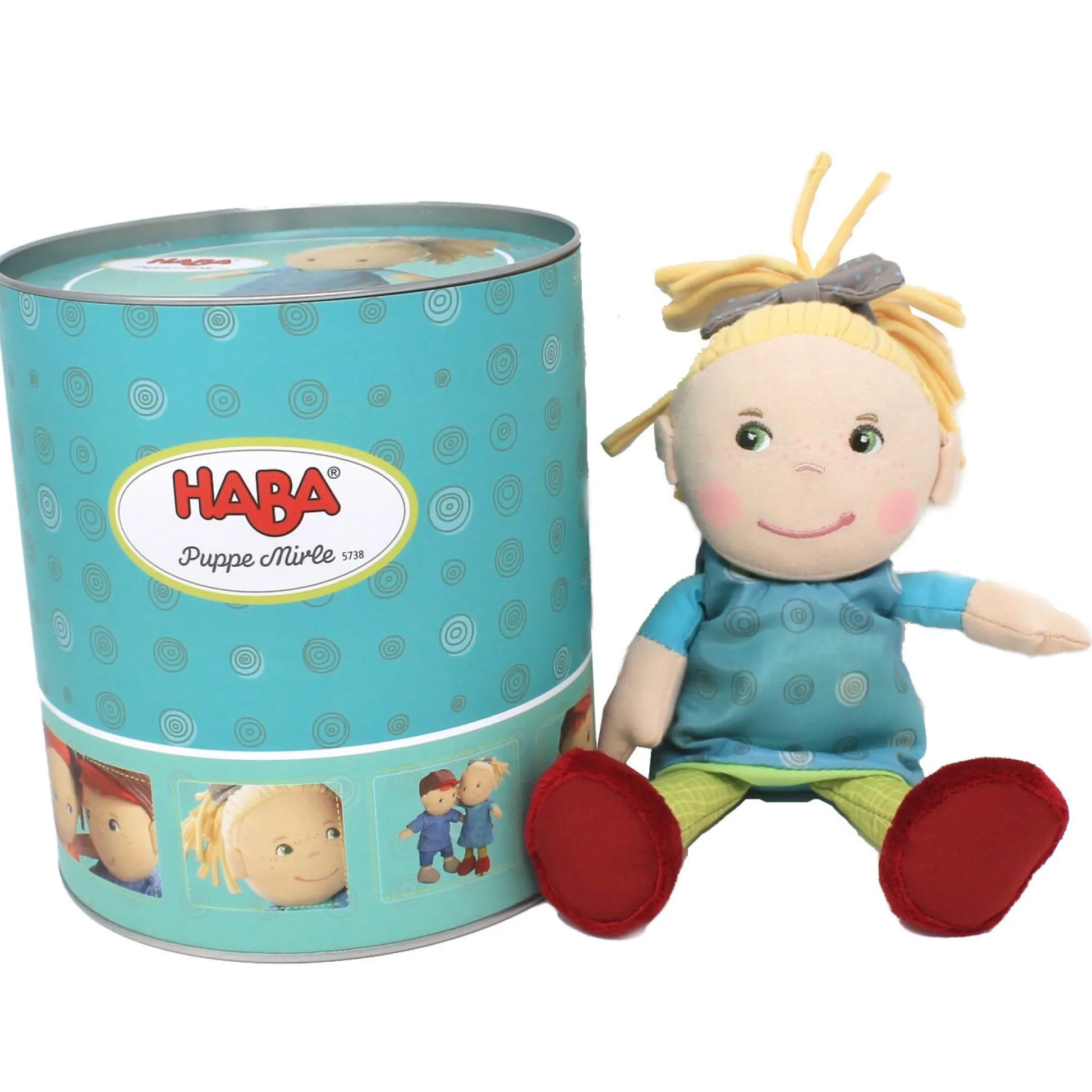 HABA USA HABA Mirle Soft 8" Baby Doll with Gift Tin* Baby Dolls|Stuffed Animals & Plush Toys