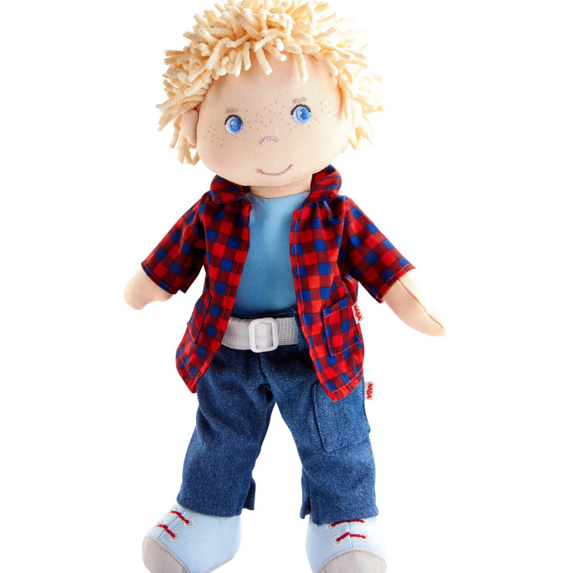 HABA USA HABA Nick 12-Inch Adventure-Ready Soft Doll with Blue Eyes* Social & Emotional Skills|Fashion Dolls