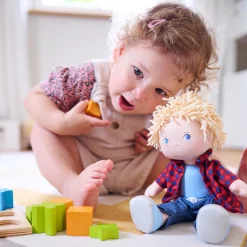HABA USA HABA Nick 12-Inch Adventure-Ready Soft Doll with Blue Eyes* Social & Emotional Skills|Fashion Dolls