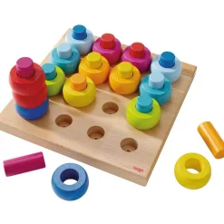 HABA USA HABA Rainbow Whirls Pegging Game - Colorful Educational Toy for Toddlers* Preschool Education Toys & Activities
